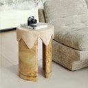 Burl Drip Side Table