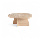 Sereno Travertine Coffee Table - Low